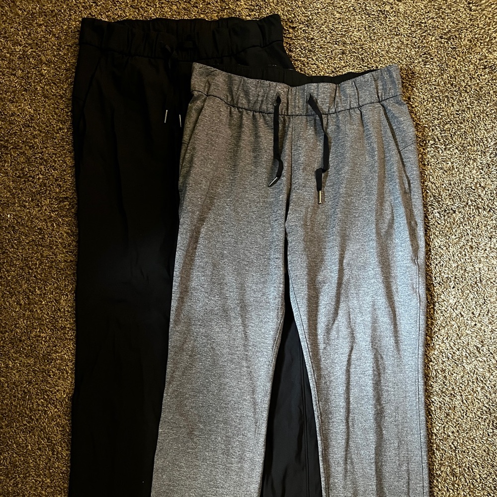 Lululemon on the fly pant luxtreme 6 lot gray and black